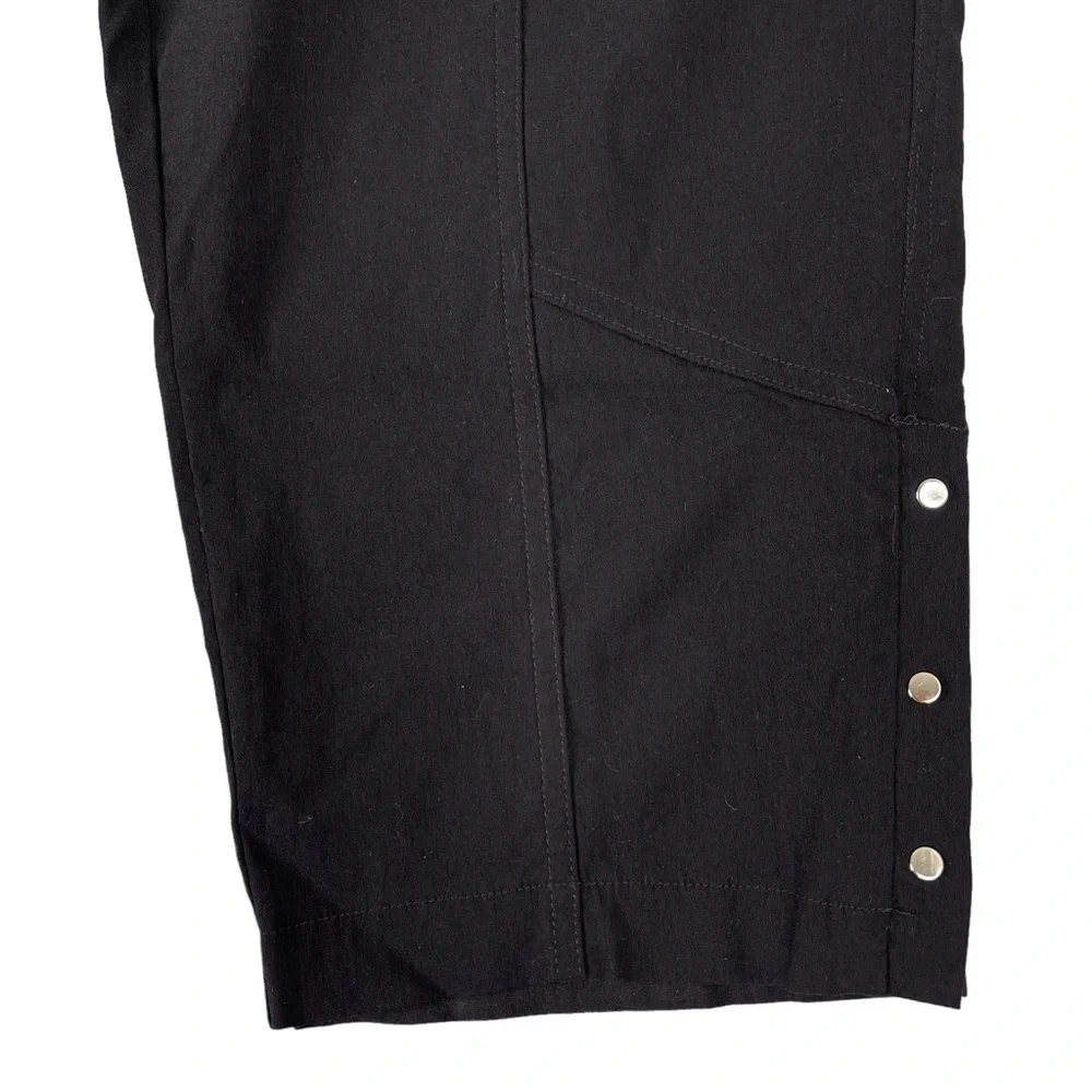 Jamie Sadock Capri Pant 8 Black Cropped Pant Golf Pickleball Hiking Performance